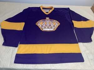 Purple Los Angeles Kings Ccm Jersey Mens Medium Clean Sewn NHL team Classics ￼